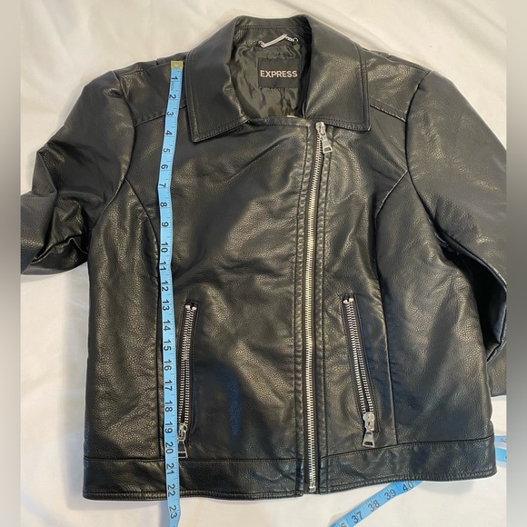 NWT Express Faux Leather Moto jacket Black XL - Picture 9 of 12